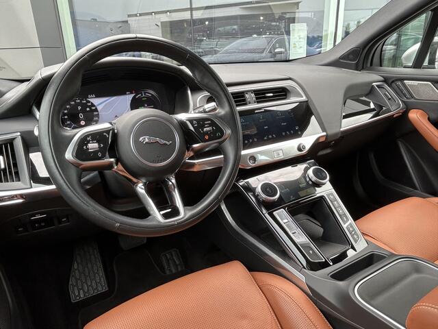 Jaguar i-Pace EV400 SE AWd 90kWh - 3-FASE LADEN | Draadloos Apple CarPlay - Android Auto | Geklimatiseerde voorstoelen | Tan interieur |