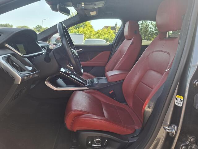 Jaguar i-Pace EV400 HSE 90 kWh | Compleet Carbon exterieur | 22" Carbon | Volleder | Meridian Surround | CarPlay | 360 Camera | MatrixLex | Achterbank verw | Alcantara hml | Etc.. (Wrap Matt Black, orgineel Corris Grey Antraciet metallic)