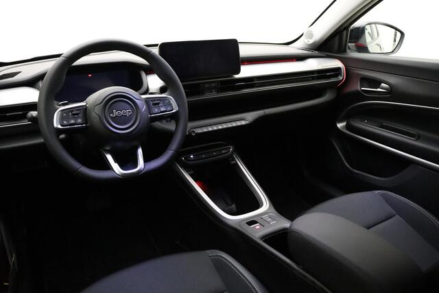 Jeep Avenger 1.2 e-Hybrid Summit | DEMO | LED Projector koplampen | Navigatie | Camera | Sfeerverlichting | 18'' lichtmetalen velgen | JBL Audio | Getint glas | Keyless