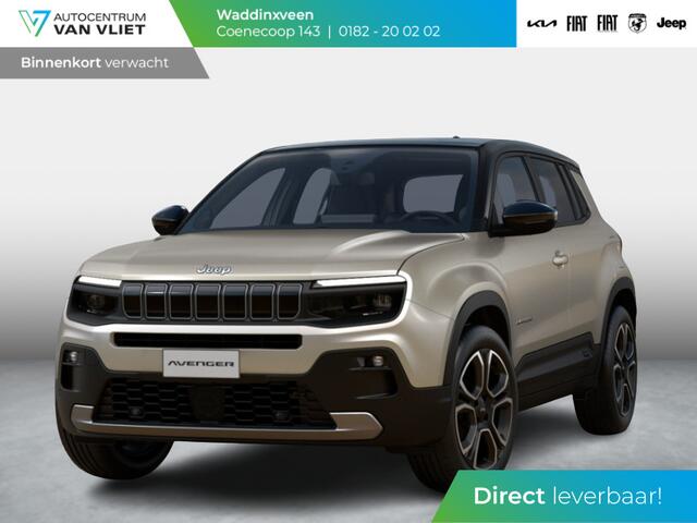 Jeep Avenger Summit 54 kWh | 17% Bijtelling | Schuif/Kanteldak | Leder&Winter Pack | infotainment&Convenience Pack | Warmtepomp