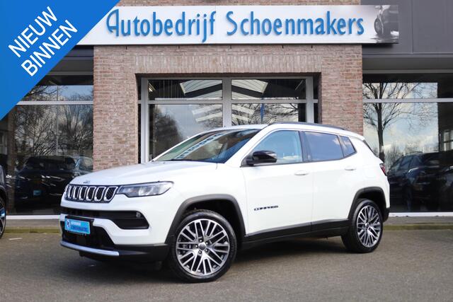 Jeep COMPASS 4xe 190 Plug-in Hybrid Electric Limited Lease Ed. 360-CAMERA CARPLAY PANO DAB HALFLEER 19"LMV ELEK.LAADKLEP 4WD NAVI GSM-LADER CRUISE CLIMA