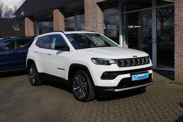 Jeep COMPASS 4xe 190 Plug-in Hybrid Electric Limited Lease Ed. 360-CAMERA CARPLAY PANO DAB HALFLEER 19"LMV ELEK.LAADKLEP 4WD NAVI GSM-LADER CRUISE CLIMA