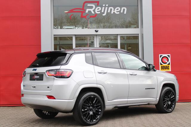 Jeep COMPASS 4xe 240PK Plug-in Hybrid S | NAVIGATIE 10,25 "TOUCHSCREEN | APPLE CARPLAY/ANDROID AUTO | ACHTERUITRIJ CAMERA | DAB+ RADIO | CLIMATE CONTROL | 19"GLOSS BLACK LICHTMETALEN VELGEN | ADAPTIVE / CRUISE CONTROL | DIGITAAL INSTRUMENTENPANEEL | LEDEREN BEKLEDING 
