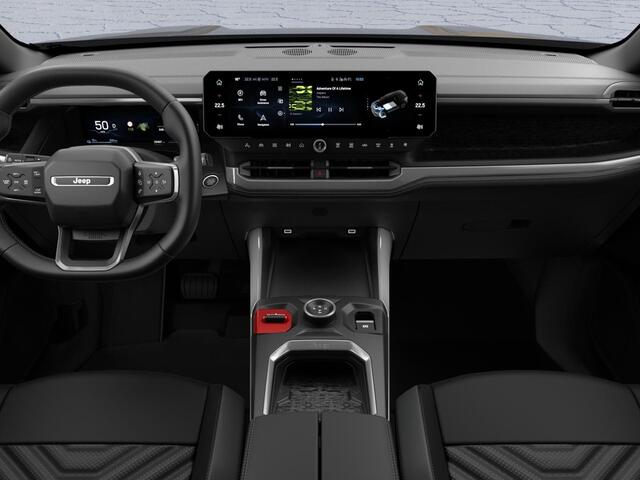 Jeep COMPASS First Edition 74 kWh | Adapt. Cruise | Camera | Carplay | 20" | Elektr. A-Klep | Navi | Winter Pack | Schuif/Kanteldak | Premium Pack | Conv. Pack | Warmtepomp