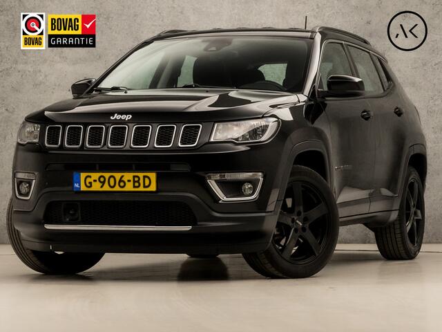 Jeep COMPASS 1.4 MultiAir Longitude Black Sport 141Pk (APPLE CARPLAY, GROOT NAVI, CLIMATE, CAMERA, LEDER, SPORTSTOELEN, LANE ASSIST, PARKEERSENSOREN, CRUISE, NIEUWSTAAT)