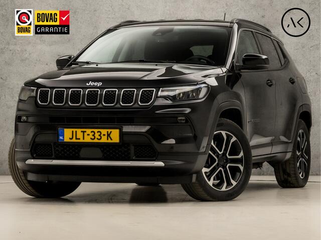 Jeep COMPASS 4xe 190 Plug-in Hybrid Electric Night Eagle Automaat (VIRTUAL COCKPIT, APPLE CARPLAY, STUUR/STOELVERWARMING, LEDER, CAMERA, ADAPTIVE CRUISE, GETINT GLAS, KEYLESS, NIEUWSTAAT)
