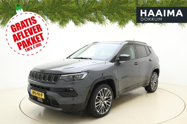Jeep COMPASS 1.5T e-Hybrid S Automaat | Navigatie | Lederen bekleding | Stoel & Stuurverwarming | Keylee | Camera | Lichtmetalen velgen | Extra getint glas