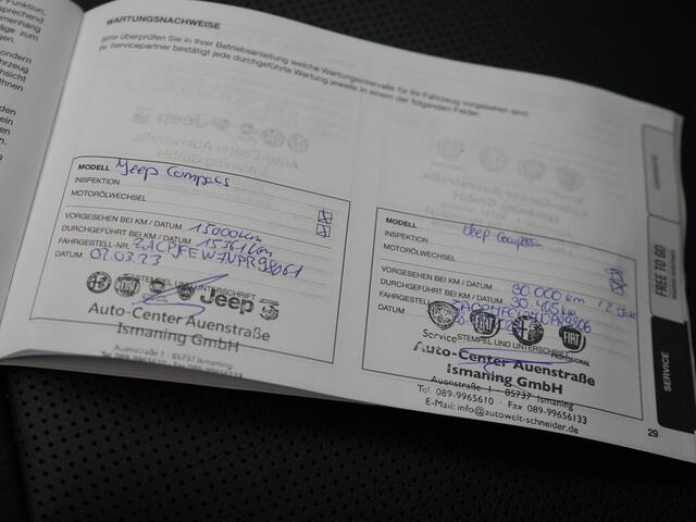 Jeep COMPASS 4xe 240 Electric S Plug In Hybrid 240pk Dealer O.H. PHEV | Adaptive Cruise | Camera | Lederen Sportstoelen & Stuur Verwarmd | Apple Carplay | Keyless | Navigatie | Virtual | DAB |