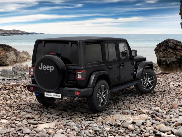 Jeep WRANGLER Unlimited 4xe 380 Sahara | MY25 | Sky One-Touch Power Soft Top | 20" met M+S banden | Geel kenteken !