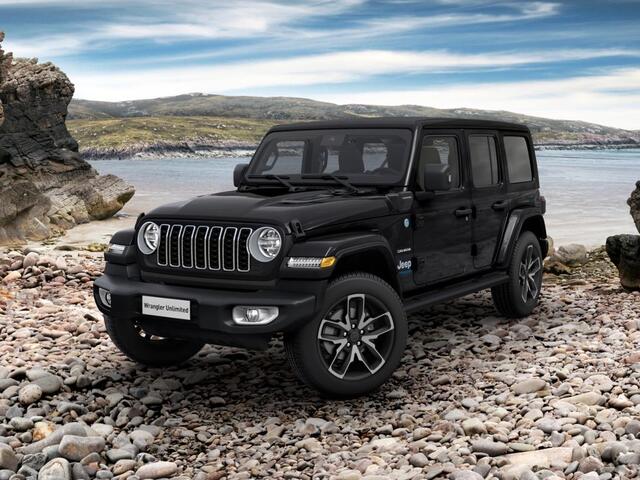 Jeep WRANGLER Unlimited 4xe 380 Sahara | MY25 | Sky One-Touch Power Soft Top | 20" met M+S banden | Geel kenteken !