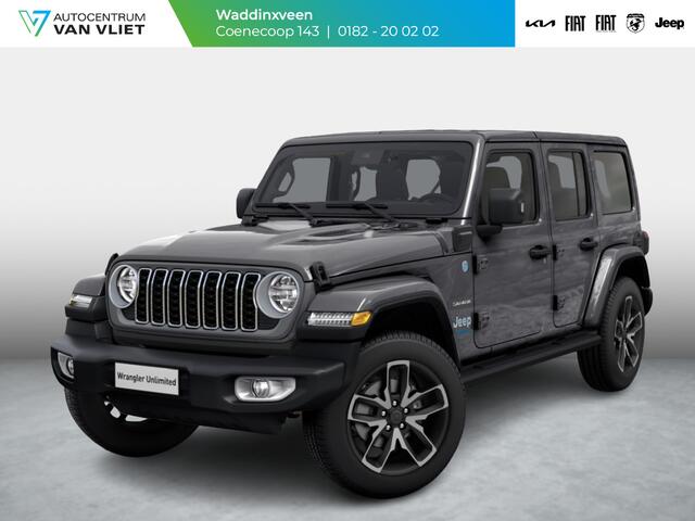Jeep WRANGLER Unlimited 4xe 380 Sahara | MY25 | 22" Brute velgen | Geel kenteken !