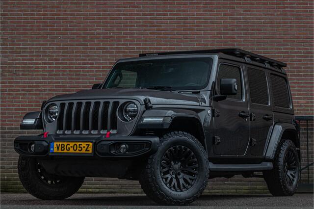 Jeep WRANGLER 2.0T Sahara VAN, Origineel NL, Leder, Keyless, Kahn, Stoel & Stuurverwarming, Trekhaak, Carplay, Full LED, Camera.