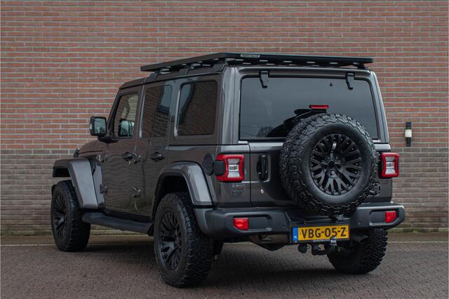Jeep WRANGLER 2.0T Sahara VAN, Origineel NL, Leder, Keyless, Kahn, Stoel & Stuurverwarming, Trekhaak, Carplay, Full LED, Camera.