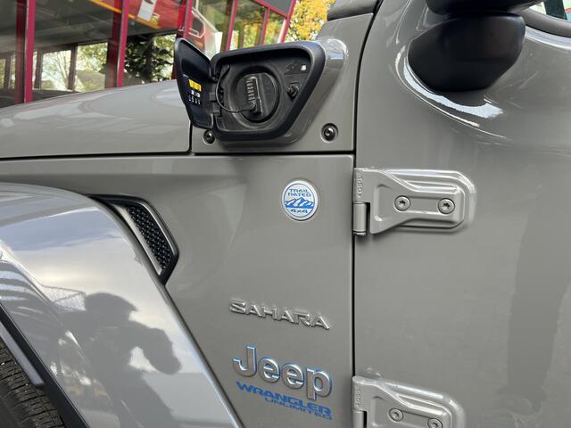 Jeep WRANGLER Unlimited 4xe 380 Sahara | Leder | Navi | ACC | Stoel/Stuurverw. |