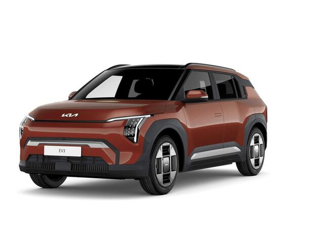 KIA EV3 Plus Advanced 81.4 kWh | Levering Juni | 600km Rijbereik | Navi | 19" | Adapt. Cruise | Clima | Schuif/Kanteldak | Stoel&Stuurverw. | Priv Glass | BSM | Harman Kardon | Private Lease ¤ 616,- Actie !