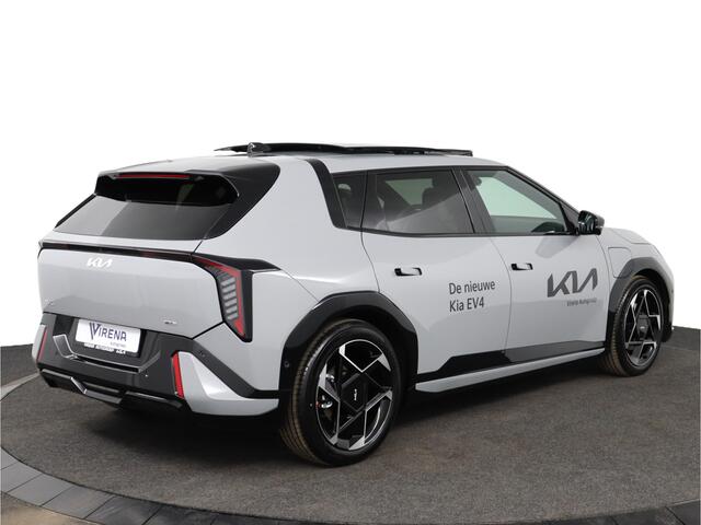 KIA EV4 GT-PlusLine 81.4 kWh - Head-up Display - 360 Camera - Stoelverwarming/ventilatie - Glazen Schuif-/kanteldak - Elektrisch verstelbare voorstoelen - Dodehoekcamera - Fabrieksgarantie tot 10-2032 - Direct leverbaar!