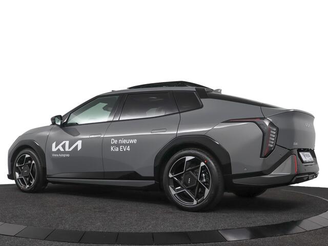 KIA EV4 Fastback GT-PlusLine 81.4 kWh Prijs incl. Inruilpremie - Stoelverwarming/ventilatie - Glazen Schuif-/kanteldak - Elektrisch verstelbare voorstoelen - Dodehoekcamera - Head-up display Fabrieksgarantie tot 2032 - Fabrieksgarantie tot 09-2032