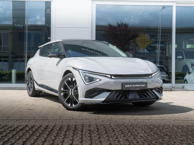 KIA EV6 GT-Line 84.0 kWh Direct leverbaar | Nieuw op voorraad | Panoramadak | Stoelverwarming en -ventilatie | 20 inch velgen | 360° Camera | Meridian Surround | Digital Key 2.0 | Aut. Kofferklep