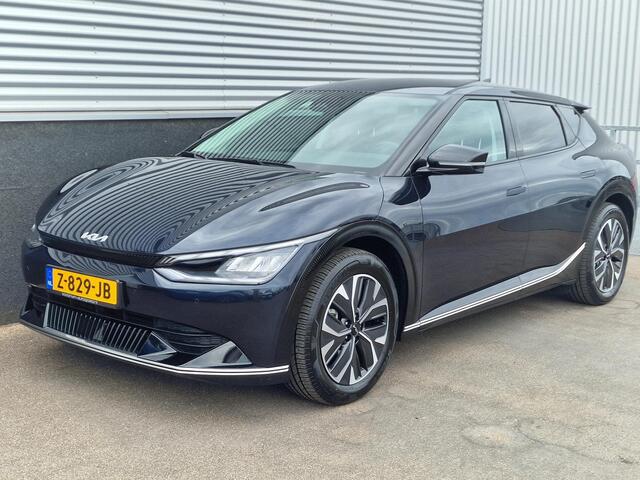 KIA EV6 Plus 77.4 kWh Trekhaak, BTW-auto! 1e eign. NL-auto! SOH 100%, Navigatie, Stoelkoeling, Stoelverwarming, Stuurwiel verwarmd, Dodehoekdetectie, Leder, LED, Elek. bestuurdersstoel
