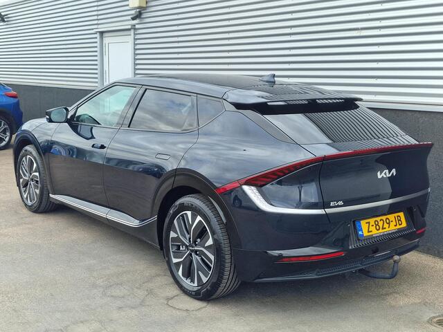 KIA EV6 Plus 77.4 kWh Trekhaak, BTW-auto! 1e eign. NL-auto! SOH 100%, Navigatie, Stoelkoeling, Stoelverwarming, Stuurwiel verwarmd, Dodehoekdetectie, Leder, LED, Elek. bestuurdersstoel