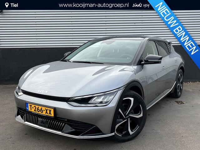 KIA EV6 Plus Advanced 77.4 kWh Schuif/kanteldak, Stoelkoeling, Stoelverwarming, Stuurwiel verwarmd, Seat memory, Dodehoekdetectie, Leder, Premium Sound, NL-auto