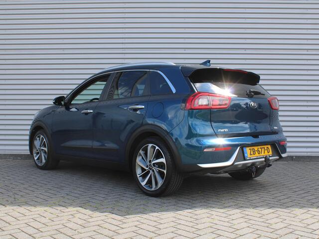 KIA Niro 1.6 GDi Hybrid ExecutiveLine | Trekhaak | Stuur-/stoelverwarming + ventilatie | Camera | Cruise adapt. | 18" LM | Leer | JBL audio |
