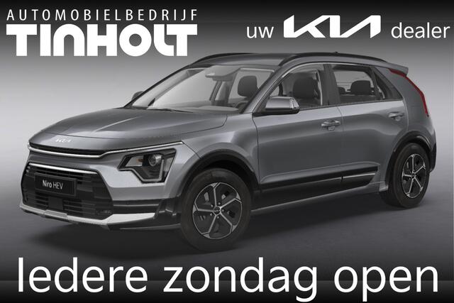 KIA Niro 1.6 GDi Hybrid DynamicLine - Direct uit voorraad leverbaar - STEEL GREY