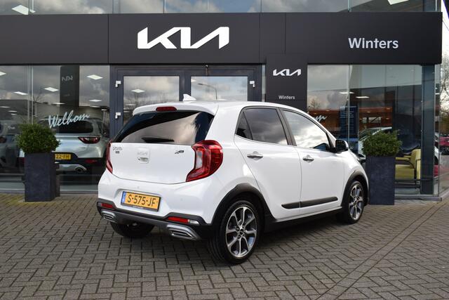 KIA PICANTO 1.0 T-GDi/100pk X-Line 5-Drs 5-Zits ECC Cr.Control Navi+Camera+BT Leder Stoel+StuurVerw. Keyless PrivacyGlas 16"LMV Tot 10Jr. Kia-Garantie