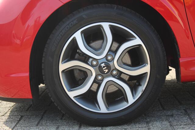 KIA PICANTO 1.0 MPi GT-Line Edition Navigatie/Airco/Achteruitrijcamera/Apple carplay/Bluetooth/LED koplampen/15'' Lichtmetalen velgen/Lederen bekleding/Elektrische ramen/Elektrisch verstelbare spiegels.