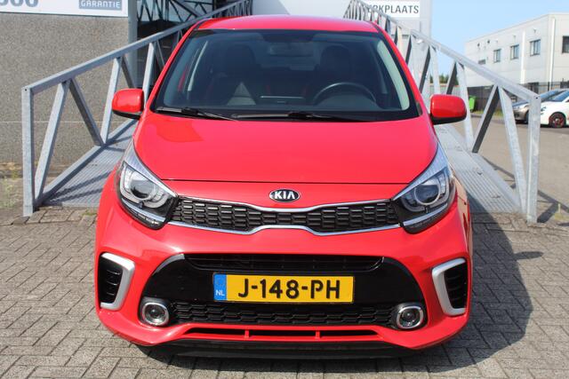 KIA PICANTO 1.0 MPi GT-Line Edition Navigatie/Airco/Achteruitrijcamera/Apple carplay/Bluetooth/LED koplampen/15'' Lichtmetalen velgen/Lederen bekleding/Elektrische ramen/Elektrisch verstelbare spiegels.