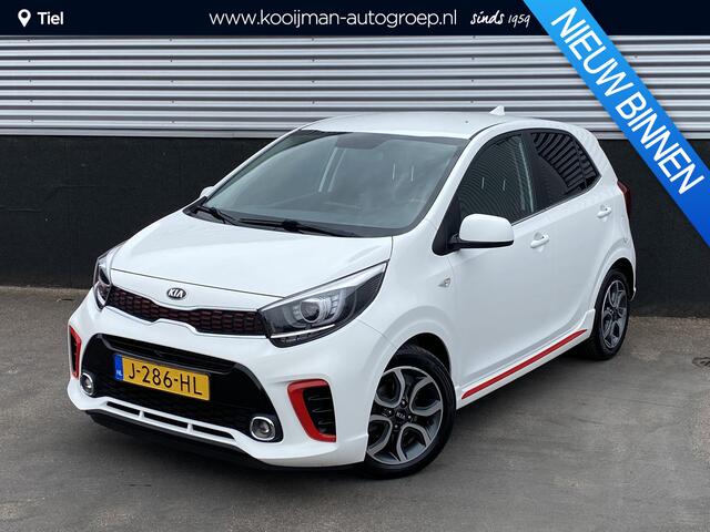 KIA PICANTO 1.0 MPi GT-Line Edition 1e eign. Nieuw geleverd en dealeronderhouden, Cruise control, navigatie Apple CarPlay/Android Auto, achteruitrij camera, sportief GT Line kunstlederen interieur