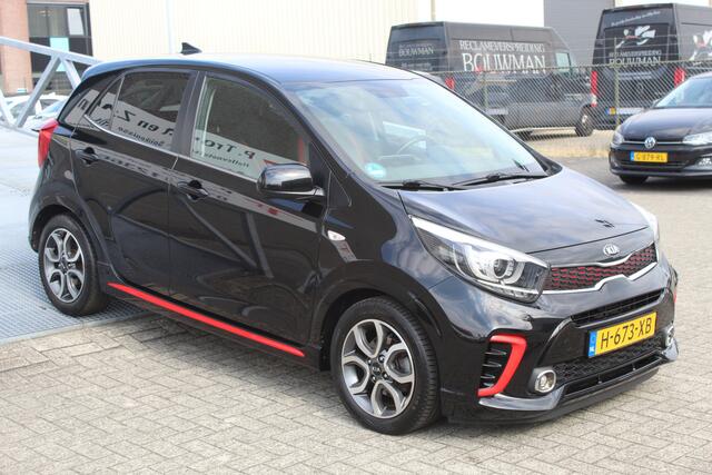 KIA PICANTO 1.0 MPi GT-Line Edition Navigatie/Achteruitrijcamera/Cruise control/Climate control/Apple carplay/LED koplampen/15'' Lichtmetalen velgen/Elektrisch inklapbare spiegels/Elektrische ramen.