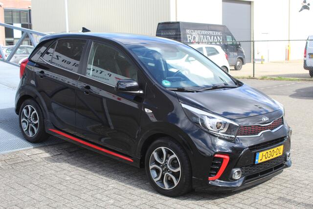KIA PICANTO 1.0 MPi GT-Line Edition Navigatie/Achteruitrijcamera/Cruise control/Apple carplay/LED koplampen/15'' Lichtmetalen velgen/Elektrisch verstelbare spiegels/Elektrische ramen.