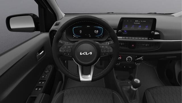 KIA PICANTO 1.0 GDi DynamicLine - Direct uit voorraad leverbaar - AURORA BLACK PEARL