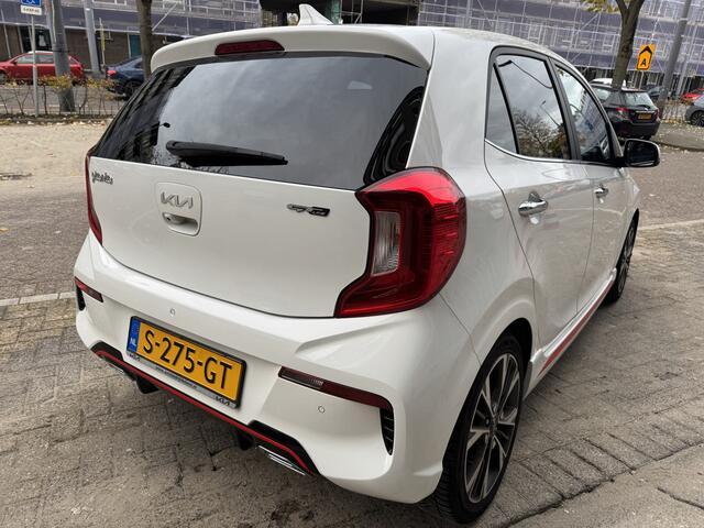 KIA PICANTO 1.0 T-GDi GT-Line 5p 100 PK 45557KM! NAP | Navigatie | Apple Carplay | Panoramadak | Climate Control | Cruise Control | Stoel\Stuurverwarming | Parkeersensoren | Achteruitrijcamera | Keyless | Leder | Dealerond