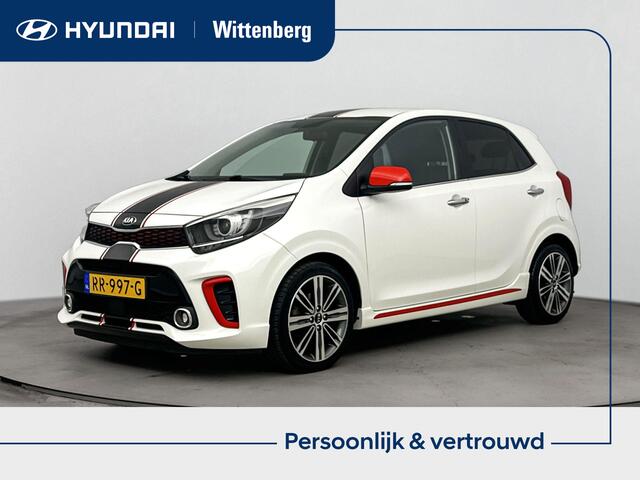 KIA PICANTO 1.0 T-GDI GT-Line | Navigatie en Apple carplay Androidauto | Lederen bekleding met stoel verw. | Park. sensoren achter en camera |