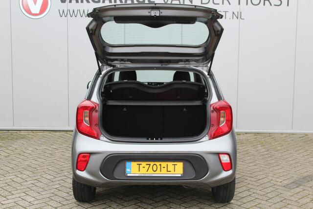 KIA PICANTO 1.0-67pk DPi DynamicLine. Kwalitatief erg goed wagen voor jaren zorgeloos rijplezier! Airco, metallic lak, camera, cruise control, elektr. ramen v+a, Android auto/Apple carplay, DAB radio, USB aansl., LM wielen etc