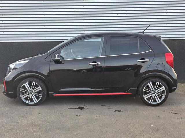 KIA PICANTO 1.2 CVVT GT-Line 4- Cilinder! Navigatie, Lederen bekleding, Stoel- & Stuurwiel verwarmd, Nieuw geleverd, NL-auto + historie, Smart Key, Privacy glass