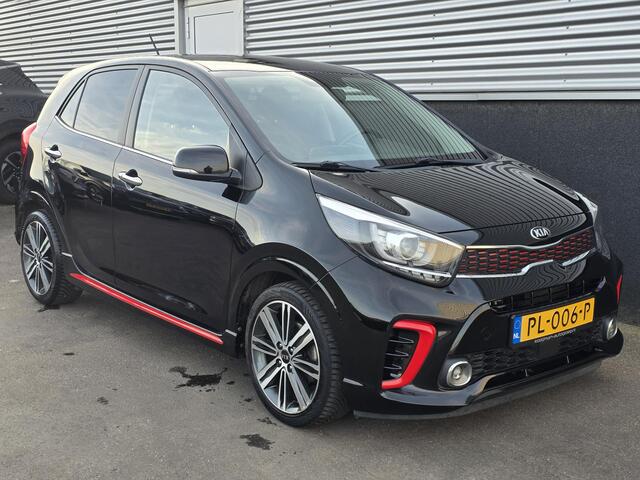 KIA PICANTO 1.2 CVVT GT-Line 4- Cilinder! Navigatie, Lederen bekleding, Stoel- & Stuurwiel verwarmd, Nieuw geleverd, NL-auto + historie, Smart Key, Privacy glass