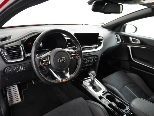 KIA PRO CEE D ProCeed 1.5T 160PK AUT-7 GT-Plus Line Virtual Cockpit Navi Camera Ecc Apple Carplay Android Auto Adap.Cruise Stoel+Bank+Stuurverwarming Pdc Keyless DAB Lmv 18" Led Dodehoekdetector Rijstrooksensor met correctie Elek.Achterklep Verkeersbord detectie Uitpar