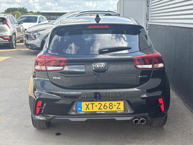 KIA RIO 1.0 TGDI GT-Line Navigatie, Stoel- & Stuurwiel verwarmd, 17" LMV, Smart Key, Achteruitrijcamera, Privacy glass, Volledig dealeronderhouden