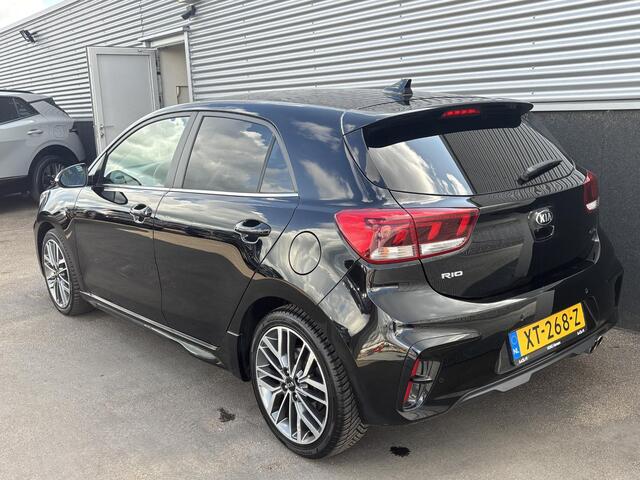 KIA RIO 1.0 TGDI GT-Line Navigatie, Stoel- & Stuurwiel verwarmd, 17" LMV, Smart Key, Achteruitrijcamera, Privacy glass, Volledig dealeronderhouden