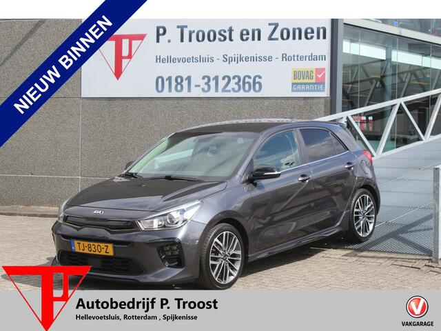 KIA RIO 1.0 TGDI GT-Line Navigatie/Cruise control/Achteruitrijcamera/Apple carplay/Stoelverwarming/Stuurverwarming/Climate control/Keyless/DAB/Lane assist/17'' Lichtmetalen velgen.