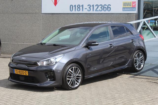 KIA RIO 1.0 TGDI GT-Line Navigatie/Cruise control/Achteruitrijcamera/Apple carplay/Stoelverwarming/Stuurverwarming/Climate control/Keyless/DAB/Lane assist/17'' Lichtmetalen velgen.