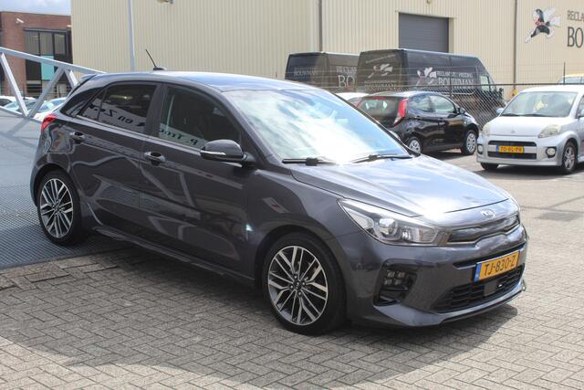 KIA RIO 1.0 TGDI GT-Line Navigatie/Cruise control/Achteruitrijcamera/Apple carplay/Stoelverwarming/Stuurverwarming/Climate control/Keyless/DAB/Lane assist/17'' Lichtmetalen velgen.
