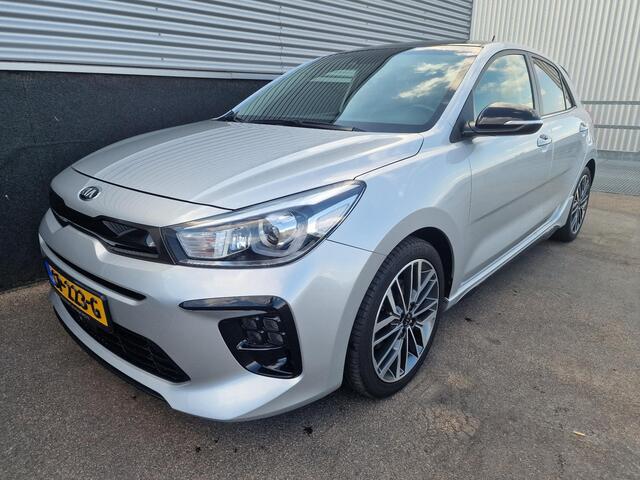 KIA RIO 1.0 TGDI GT-Line Super nette auto! Nieuw geleverd en dealeronderhouden, Stoel- & Stuurwiel verwarmd, LMV, Smart Key, LMV, Navigatie, Achteruitrijcamera, Parkeersensoren, NL-auto