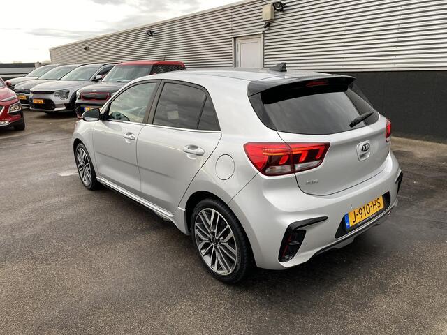 KIA RIO 1.0 TGDI GT-Line Nieuw geleverd, Dealeronderhouden, 1e eign. Stoel- & Stuurwiel verwarmd, LMV, Privacy glass, Smart Key, Achteruitrijcamera, Parkeersensoren achterzijde, BTW-auto
