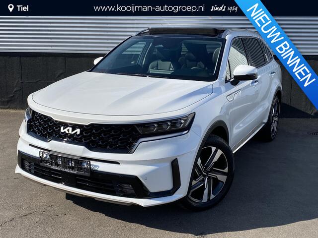 KIA SORENTO 1.6 T-GDI Hybrid 2WD DynamicPlusLine 7p. Auto bomvol luxe! Panoramisch schuif-/kanteldak, 7 zitplaatsen, navigatie, Apple CarPlay/Android Auto, stoelen verwarmd, dodehoek detectie
