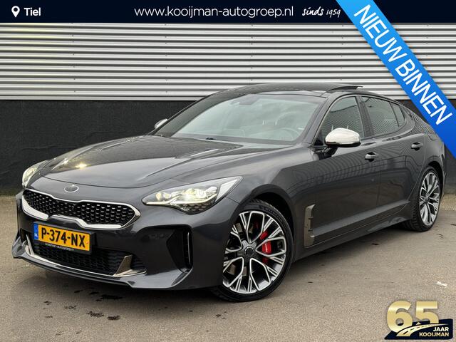 KIA Stinger 3.3 V6 T-GDI AWD GT 370 PK, Schuif/kanteldak, Lederen bekleding, 360" Camera, BTW-auto, Onderhoudshistorie! Stoelkoeling & Verwarming, Stuurwiel verwarmd, Dodehoekdetectie