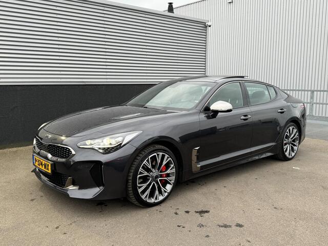 KIA Stinger 3.3 V6 T-GDI AWD GT 370 PK, Schuif/kanteldak, Lederen bekleding, 360" Camera, BTW-auto, Onderhoudshistorie! Stoelkoeling & Verwarming, Stuurwiel verwarmd, Dodehoekdetectie